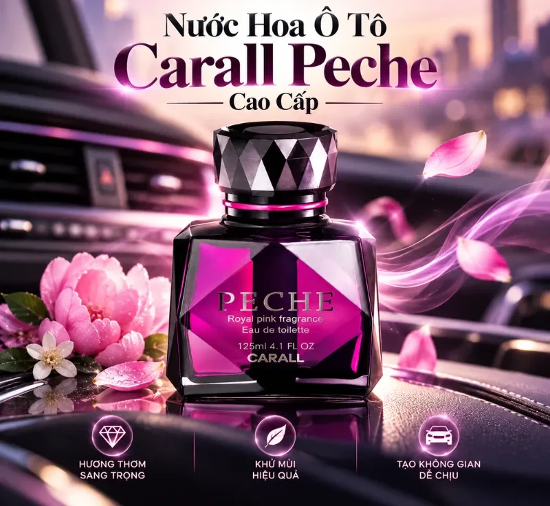Nước hoa ô tô Carall Peche 125ml